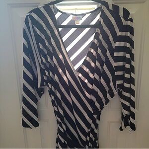 Striped Lularoe Wrap Dress - Size 3XL